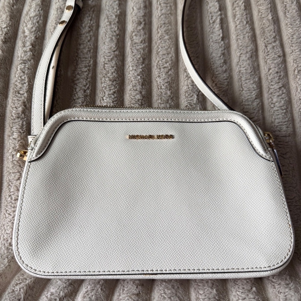 Michael Kors Houston  Crossgrain‎ Leather Double-Zip Crossbody
